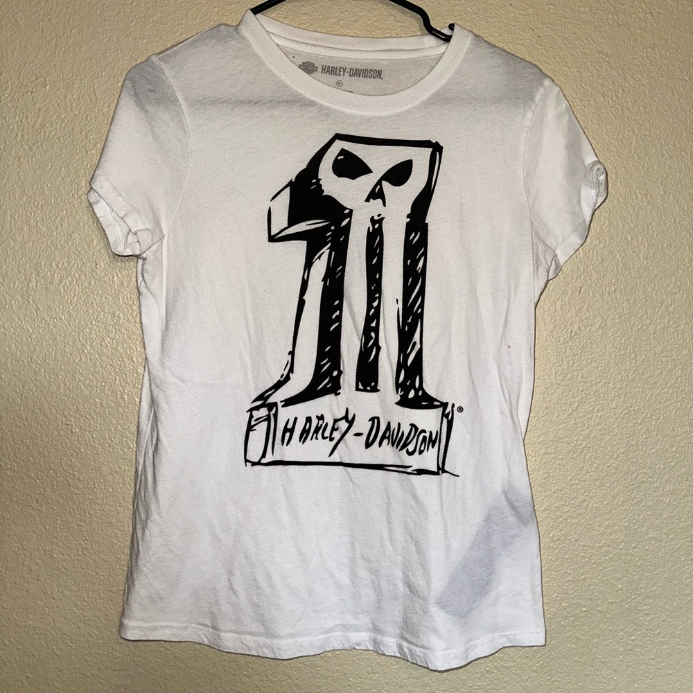 Harley-Davidson Kids White Skull Graphic Tee